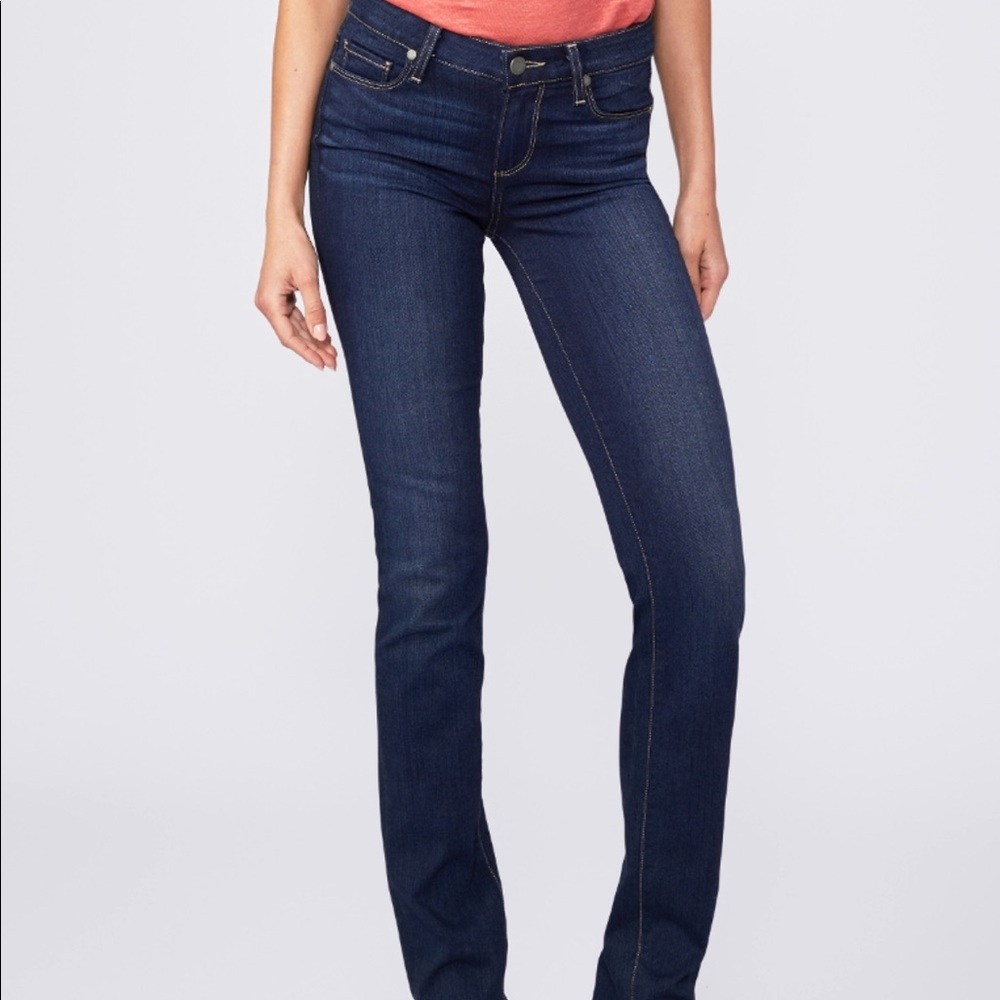 Paige Skyline Straight Jeans Sz 27 / 4 Tall 32 inseam Lk New